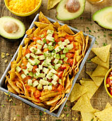 Nachos com molho rico