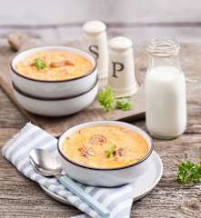 Wegetariański chowder z kukurydzą