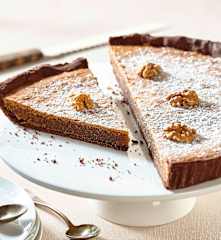 Tarte au chocolat et noix du Périgord
