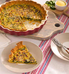 Tarta soufflé de espinaca