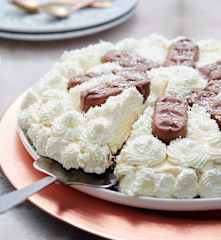 Cheesecake chocolat, noix de coco et fromage frais