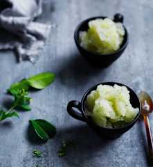 Kaffir lime granita