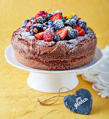 Pastel de chocolate sin gluten