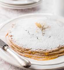 Bolo de mel e noz
