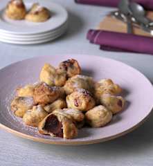Buñuelos rellenos de chocolate