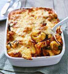 Tortellini-Spinat-Auflauf
