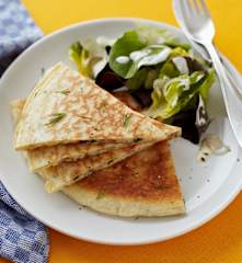 Gurken-Schinken-Pfannkuchen