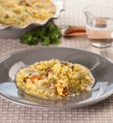 Arroz con cardo y mejillones