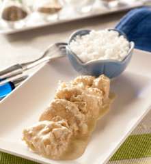 Pollo con salsa gorgonzola