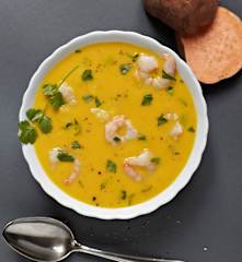 Süßkartoffel-Grapefruit-Suppe