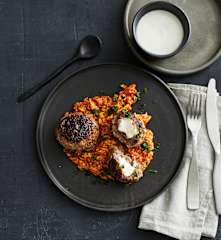 Gefüllte Lammbuletten