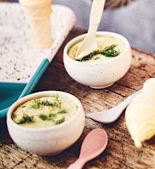 Flans saumon-courgette