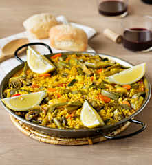Paella de verduras