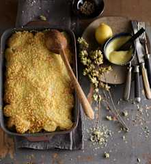 Bacalhau gratinado com maionese