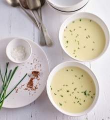 Sopa de batata e alho-francês