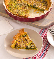 Quiche de espinacas y requesón (sin gluten)