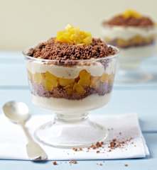 Schichtpudding mit Cookies