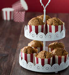 Muffins de cerveza negra