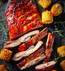Costillas teriyaki