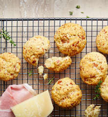 Cookies jambon, parmesan et origan