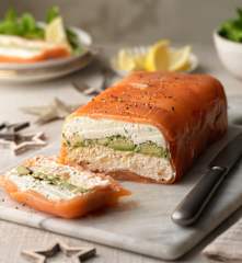 Layered Salmon and Avocado Terrine