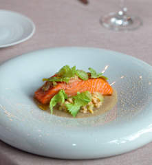 Christophe Aribert - Truite céleri-rave et céleri branche