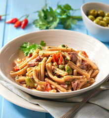 Caserecce integrali tonno e pomodorini