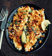 Limande-sole gratinée à l'orange