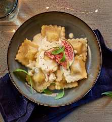 Ravioles sauce au foie gras