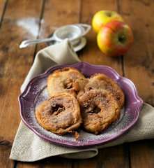 Gebackene Apfelringe (vegan)