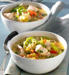 Fischsuppe mit Gemüse