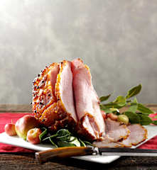 Honey Mustard Orange Glazed Ham