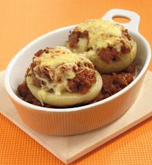 Patate ripiene su cipolle caramellate