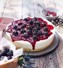 Brombeer-Cheesecake