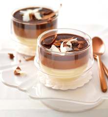 Pannacotta aux 3 chocolats