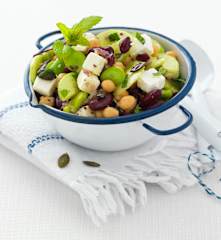Salade de légumineuses à la grecque