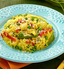 Žlutá rýže s kuřetem