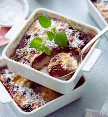 Kirsch-Milchreis-Auflauf