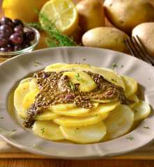 Carpaccio di patate con salsa tapenade