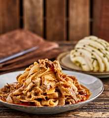 孜然杏鲍菇炒牛肉片