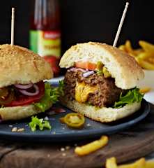 Çedar Dolgulu Burger