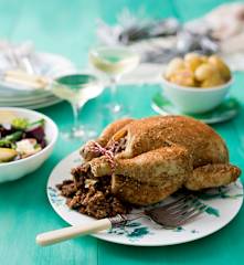 Whole steamed chicken