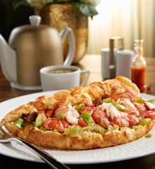 Crawfish Omelet with Holy Trinity Tomatoes