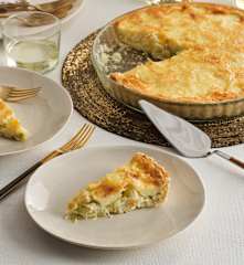Quiche de puerro y queso gallego