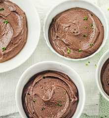 Crème soyeuse au tofu et chocolat corsé