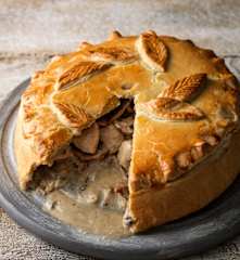 Chicken, Wild Mushroom and Cider Pie