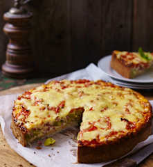 Porree-Tomaten-Quiche