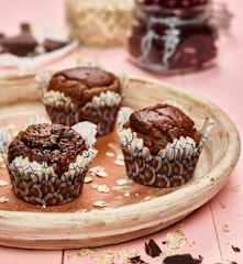 Kakaové muffiny z červených fazolí