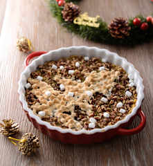 烤棉花糖甜薯泥