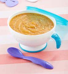 Papilla de papaya, kiwi y mango